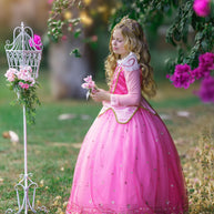 Sleeping Beauty Aurora Princess Dress Up Costume Set - Birthday, Party, Christmas, Holiday Gift