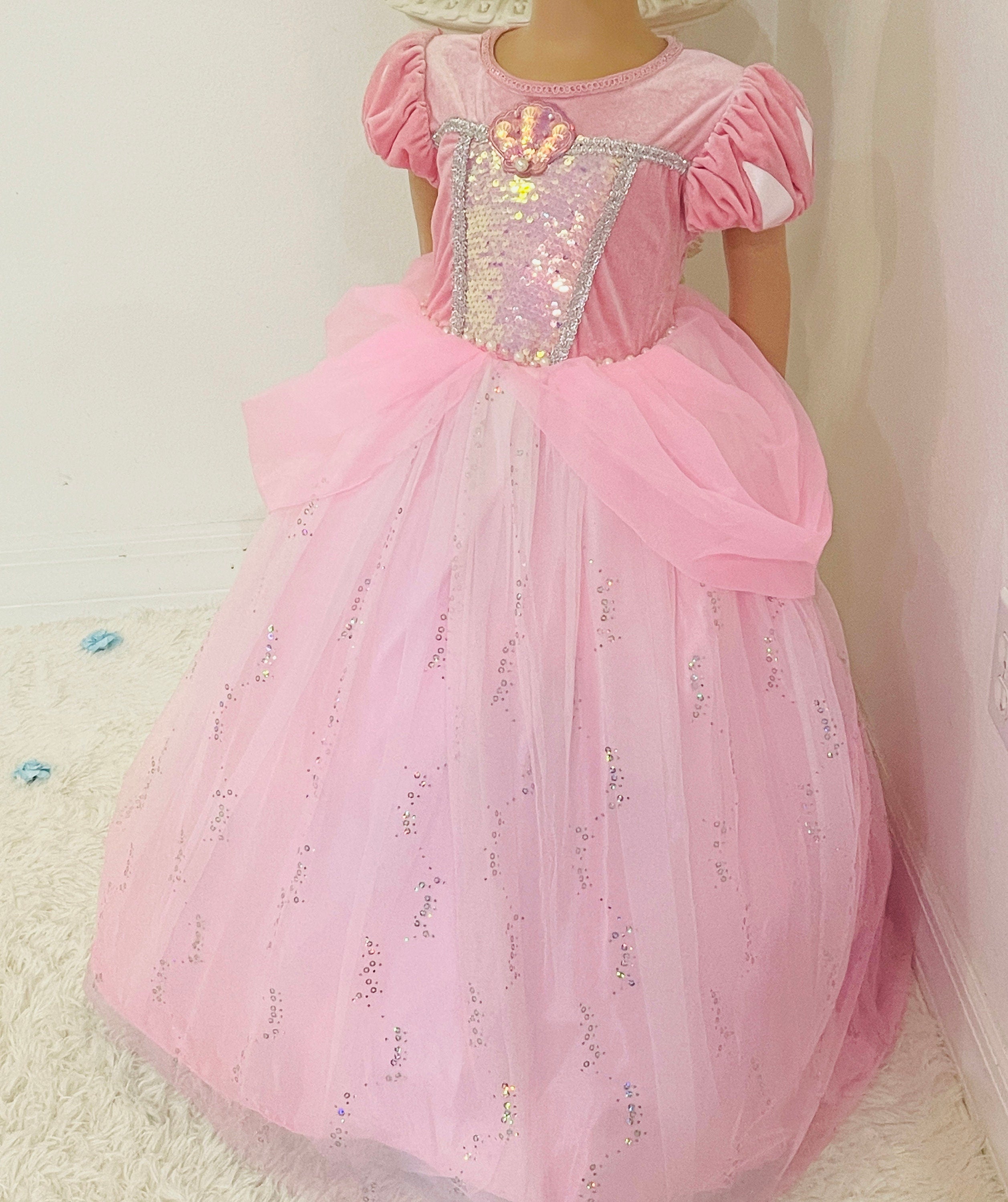 Little Mermaid Ariel Inspired Princess Dress Up Costume Set - Birthday, Party, Christmas, Holiday Gift
