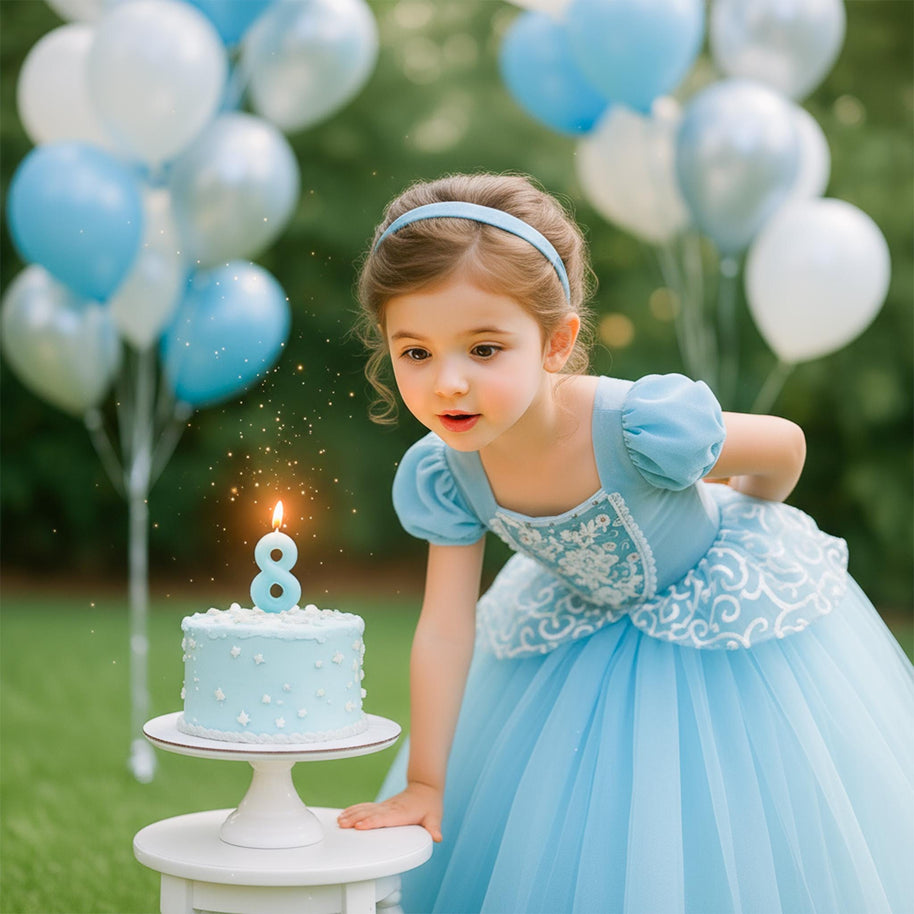 Cinderella-Inspired Gown – Lace Bodice & Tulle Skirt
