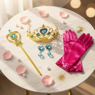 Jasmine-Inspired Princess Dress – Magenta & Teal Boutique Costume with Accessories for Birthdays, and Theme parks.