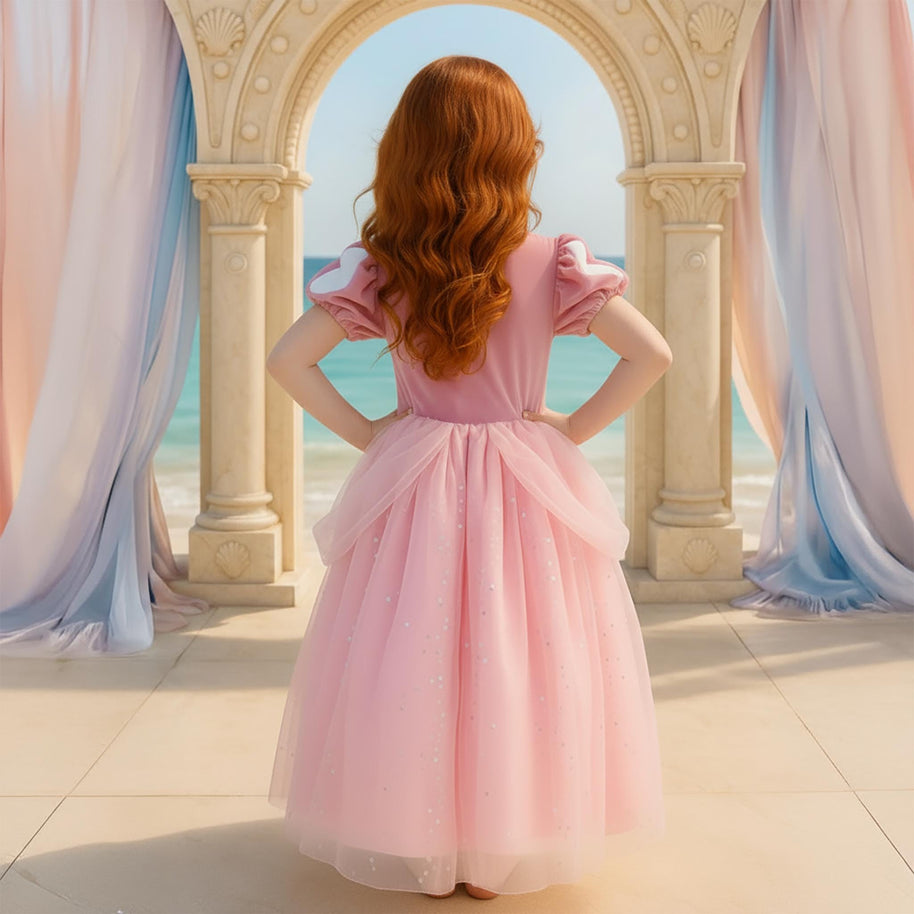 Little Mermaid Ariel Inspired Princess Dress Up Costume Set - Birthday, Party, Christmas, Holiday Gift