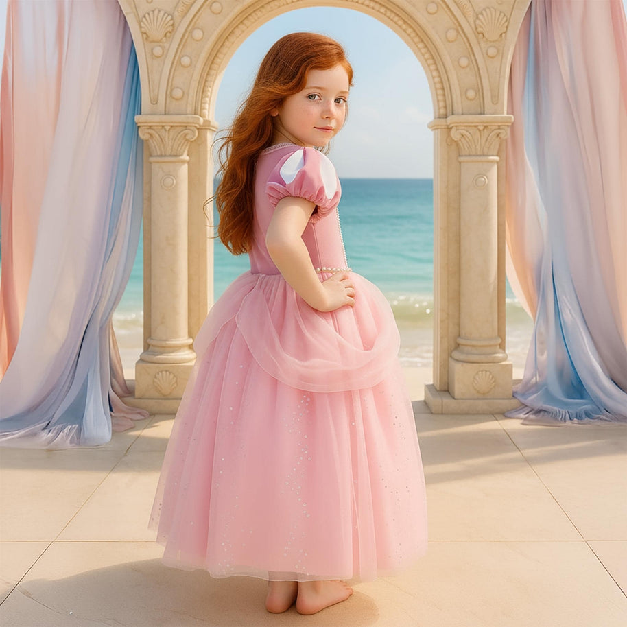 Little Mermaid Ariel Inspired Princess Dress Up Costume Set - Birthday, Party, Christmas, Holiday Gift