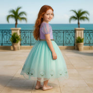 Little Mermaid Ariel Inspired Princess Dress Up Costume Set - Birthday, Party, Christmas, Holiday Gift