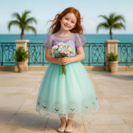 Little Mermaid Ariel Inspired Princess Dress Up Costume Set - Birthday, Party, Christmas, Holiday Gift