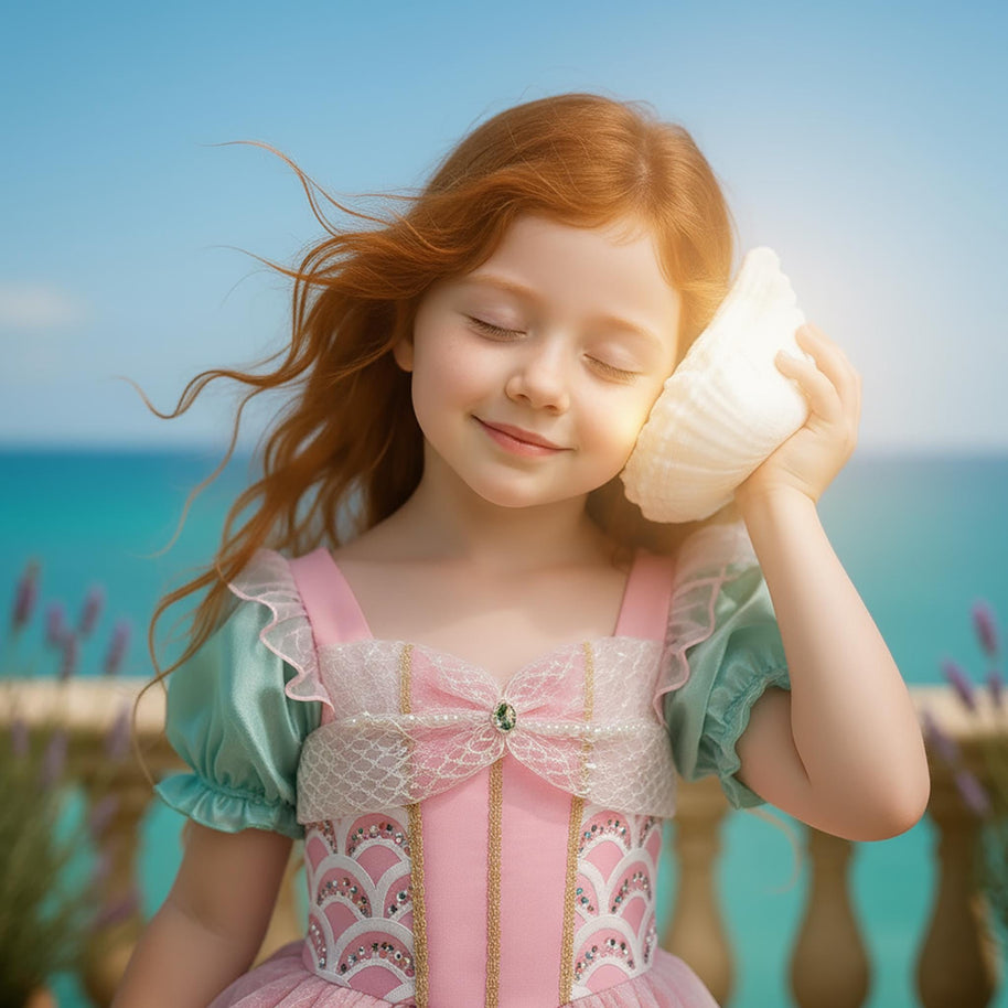 Ariel Inspired Mermaid Costume: Iridescent Scale Dress-Up Set