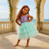 Little Mermaid Ariel Inspired Princess Dress Up Costume Set - Birthday, Party, Christmas, Holiday Gift