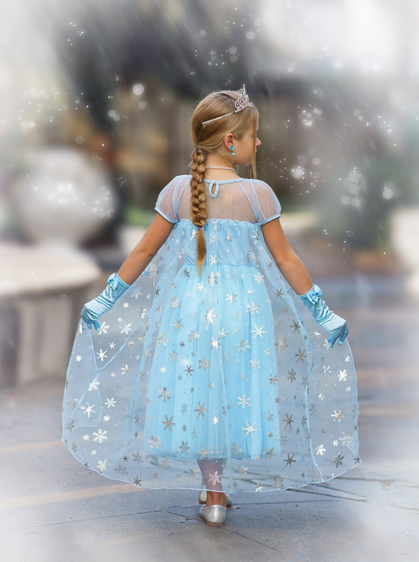 Ice Queen Princess Dress Up Costume Set for Girls - Inspired by Frozen's Elsa